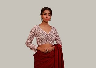 6 Fabulous Blouse Designs for Flabby Arms – South India Fashion  Blouse  designs, Boat neck blouse design, Blouse designs high neck