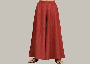 Buy EZIA OUTFIT Women's 100% Pure Soft Solid Rayon Cotton Trousers Palazzo  Pants (Waist Size 28 inch to 40 inch) Online In India At Discounted Prices