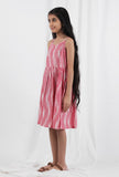 Pink Ikat Cotton Dress