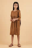 Dark Brown Mulmul Dress