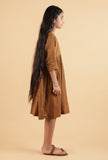 Dark Brown Mulmul Dress