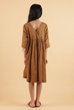 Dark Brown Mulmul Dress