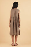 Weathered Woodland Brown Mulmul Dress