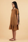 Tan Brown Mulmul Dress