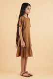 Tan Brown Mulmul Dress