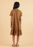 Tan Brown Mulmul Dress