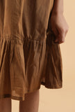 Tan Brown Mulmul Dress