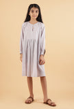 Light Grey Mulmul Dress