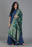 Verdant Green Chanderi Brocade Dupatta