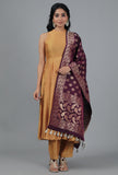 Mahogany Chanderi Brocade Dupatta