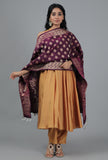 Mahogany Chanderi Brocade Dupatta