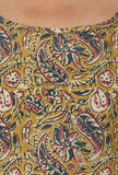 Kalamkari Printed Yellow Color Cotton Slip