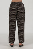 Ajrakh Printed Black Cotton Pant