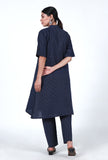 Navy Blue Cotton Kurta