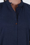 Navy Blue Cotton Kurta