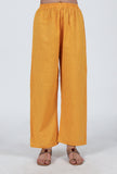 Set Of 2: Yellow Cotton Kurta & Pant Set