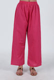 Set Of 2: Pink Cotton Kurta & Pant Set