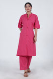 Pink Cotton Kurta