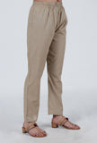 Beige Cotton Pant