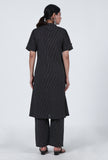 Black Cotton Kurta