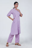 Lavender Cotton Kurta