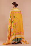 Yellow Digital Print Modal Silk Dupatta