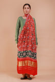 Red Digital Print Modal Silk Dupatta