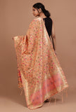 Light Pink Color Semi Silk Dupatta With Zari Weaving