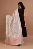 Off White Color Semi Silk Dupatta With Zari Weaving