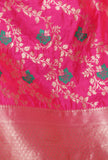 Pink Color Semi Silk Dupatta With Zari Weaving