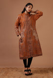 Windsor Tan & Multicolor Kani Embroidered Long Jacket