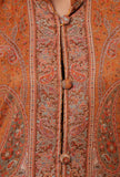 Windsor Tan & Multicolor Kani Embroidered Long Jacket