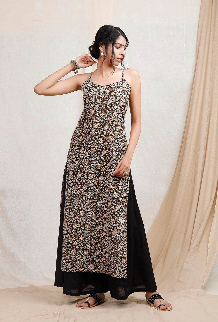 Kalamkari Kurtis Online Buy Kalamkari Kurta with Palazzo Dupatta Online TJORI