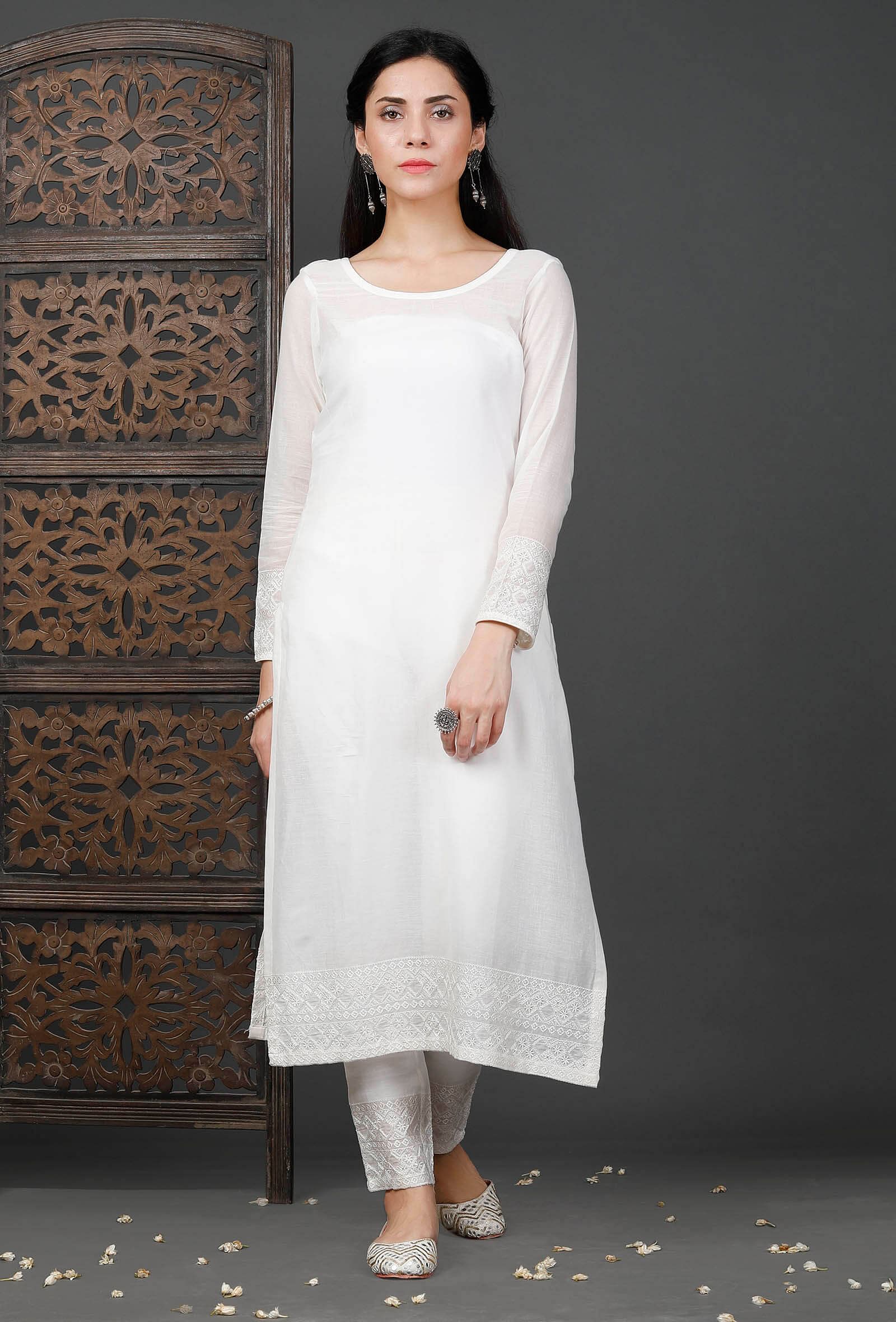 Buy Aishah Designer Winter Woolen Kurti with Trouser-1604-Navy-XL at  Amazon.in