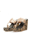 Sangeet Brocade & Gold Kolhapuri Inspired Wedges