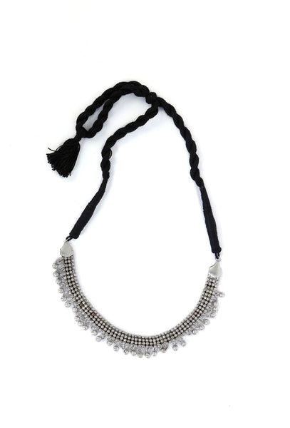 Tanvi Silver Tamaniya Necklace – TJORI