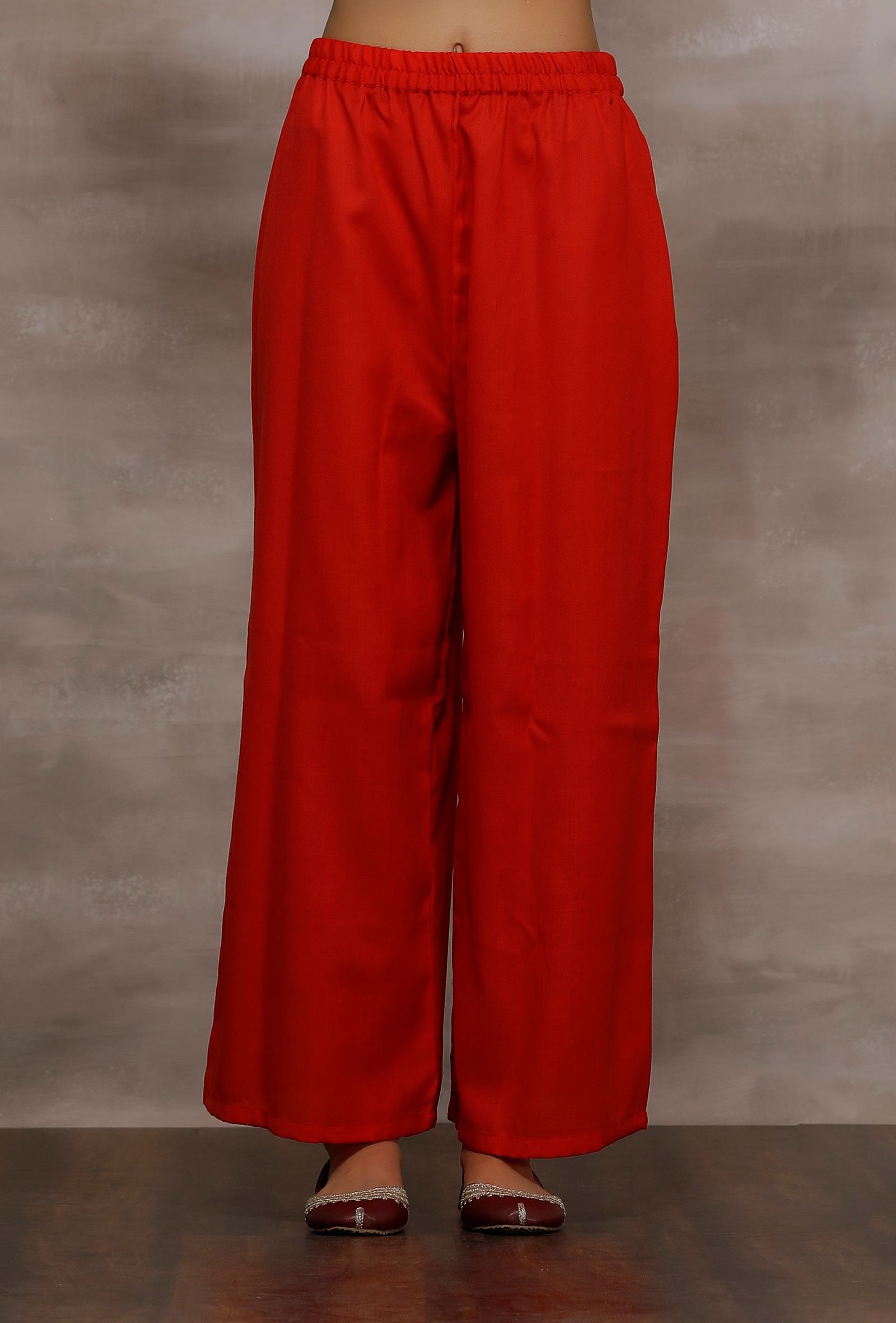 FFU Relaxed Women Red Trousers  Buy FFU Relaxed Women Red Trousers Online  at Best Prices in India  Flipkartcom