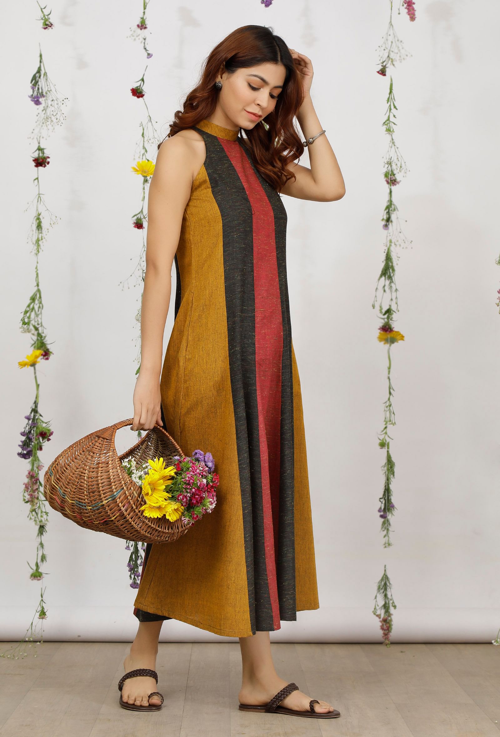 Handwoven Handspun Yellow Muslin Khadi Ladies Kurti - WeSwadesi - Online  shopping site for make in India products.