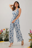 Serena Floral Chintz Jumpsuit With Belt