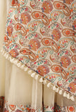 Amala Floral Chintz Tasseled Dupatta