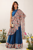 Bella Floral Print Ruffled Dupatta.