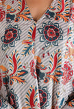 Nayantara Allover Kalamkari Flared Kalidar Kurta